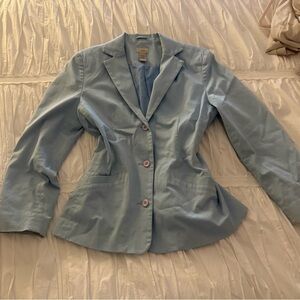 L.L. Bean Light Blue Oversized Blazer